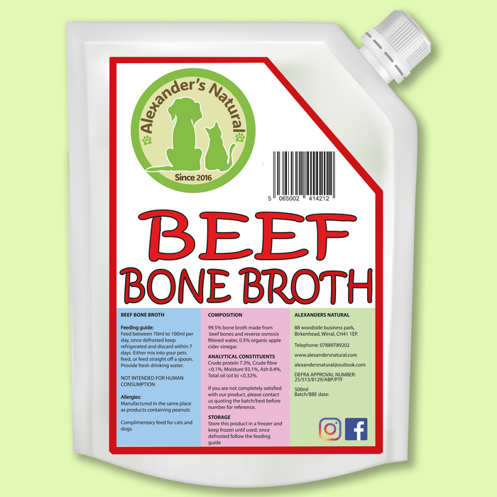 Bone Broth 500ml Pouch - Alexander's Natural
