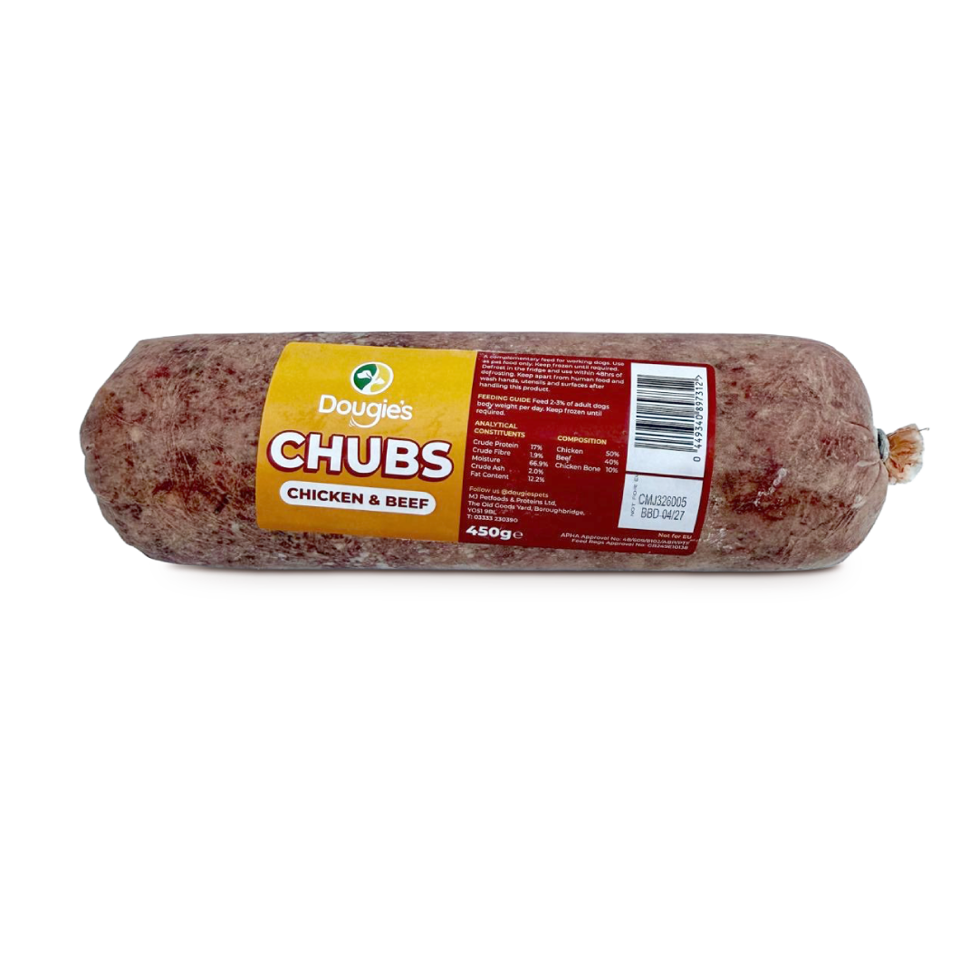 Chicken & Beef Chub - Dougie's — Roar Pet Supplies