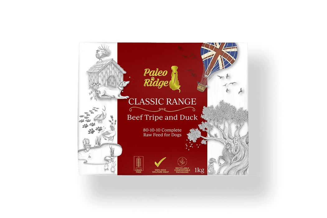 Classic Beef Tripe & Duck 1kg - Paleo Ridge