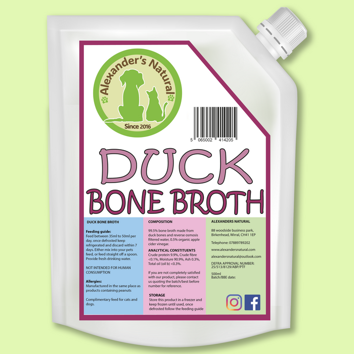 Bone Broth 500ml Pouch - Alexander's Natural
