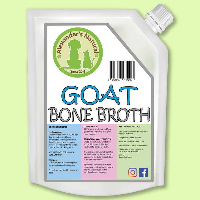 Bone Broth 500ml Pouch - Alexander's Natural