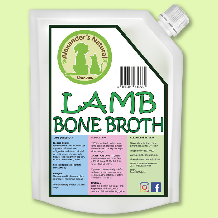 Bone Broth 500ml Pouch - Alexander's Natural