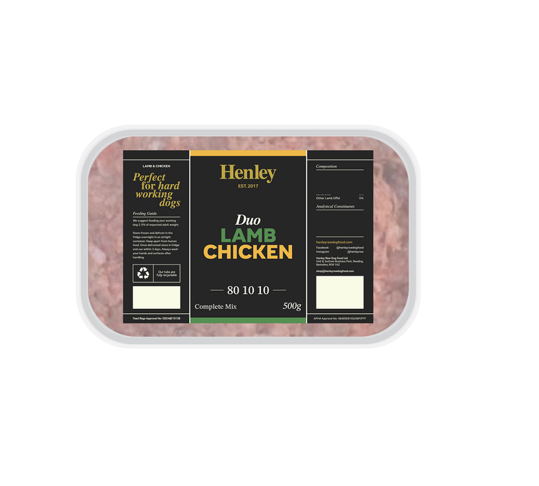 Duo Lamb & Chicken - Henley Raw