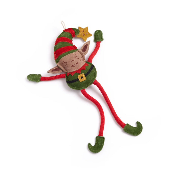Elvis the Elf Eco  Dog Toy - Green & Wilds