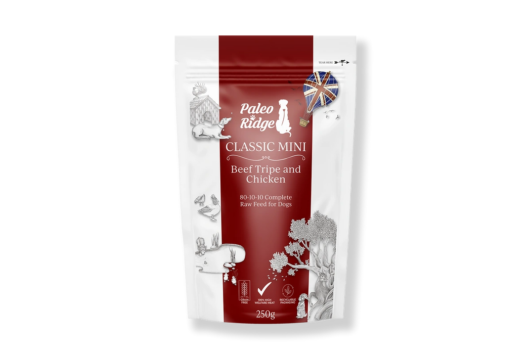 Classic Beef Tripe & Chicken 250g - Paleo Ridge