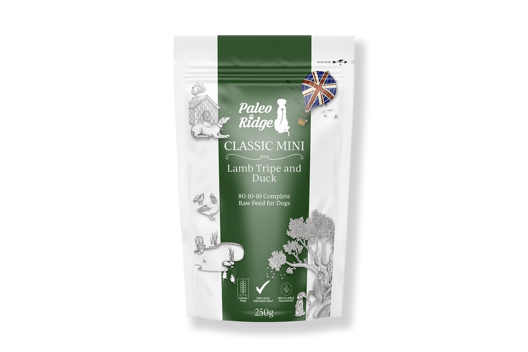Classic Lamb Tripe & Duck 250g - Paleo Ridge